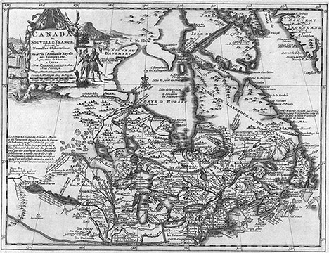 Map of New France. 