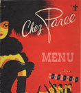 Chez Paree menu
