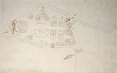 Map of the Ville-Marie fort