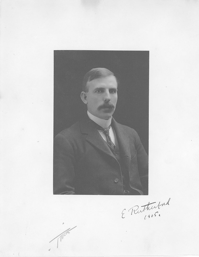 Ernest Rutherford.