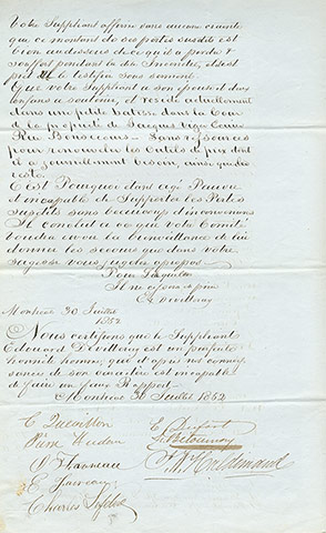 Letter from douard De Villeray.