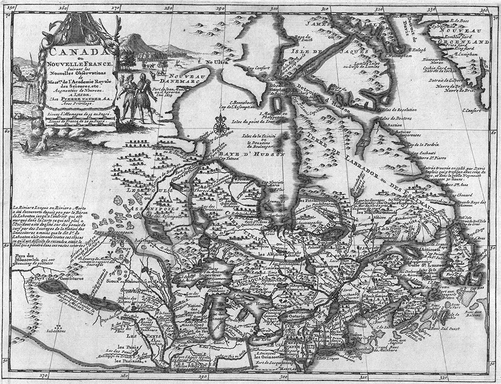 Carte de la Nouvelle-France.