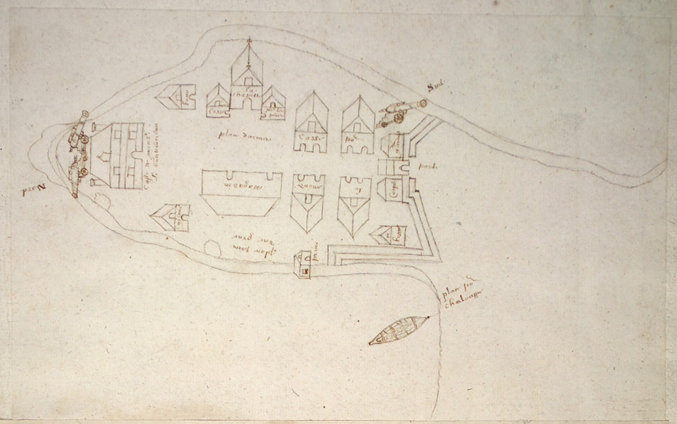 Plan du fort de Ville-Marie.