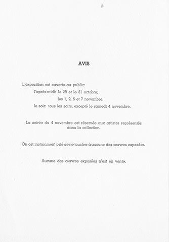 Catalogue des oeuvres d'art.