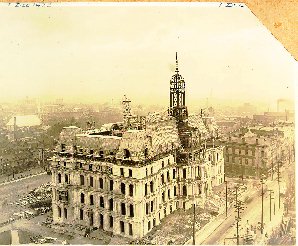 Reconstruction de l'htel de ville, 1923, VM6/R3067.2 (275 est)