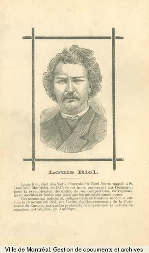 Louis Riel., BM1,S5,P1804