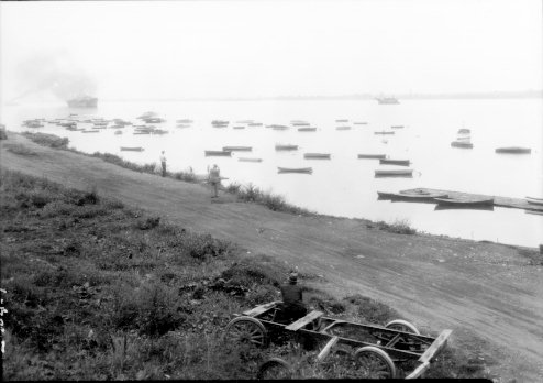 Égout à Maisonneuve, 1933 (photographie Z-104-1)