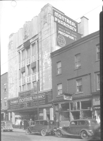 Pharmacie Montréal, 1936 (photographie Z-115)
