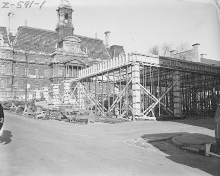 Place de la Dauversière, 1955 (photographie Z-591-1)