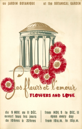 Jardin botanique de Montral (Archives) - JBM002161 - Exposition florale d'automne: Les fleurs et l'amour - Flowers and Love - 1967