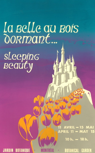 Jardin botanique de Montral (Archives) - JBM002162 - Exposition thématique printanière: La Belle au bois dormant - Sleeping Beauty - 1968