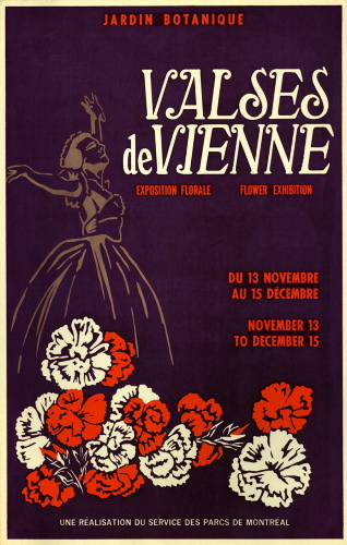 Jardin botanique de Montral, Archives- JBM002164 - Exposition florale / Floral Exhibition: Valses de Vienne - automne 1969