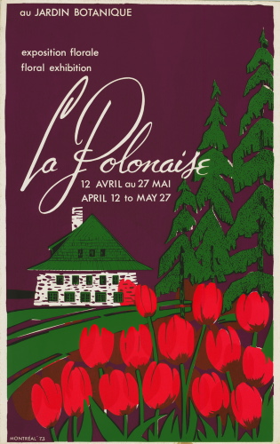 Jardin botanique de Montral, Archives- JBM002171 - Exposition florale / Floral Exhibition: La Polonaise - printemps 1973