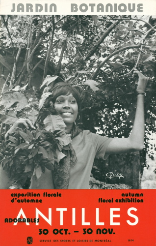 Jardin botanique de Montral, Archives- JBM002174 - Exposition florale d'automne /  Autumn Floral Exhibition: Adorables Antilles - 1974
