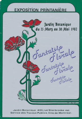 Jardin botanique de Montral, Archives- JBM002184 - Exposition printanière: Fantaisie florale - 1982