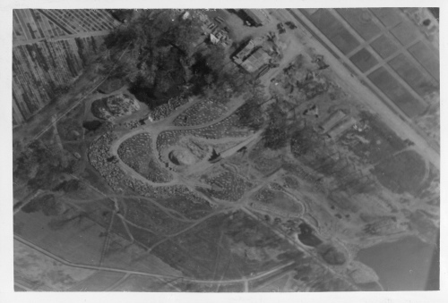 Jardin botanique de Montral (Archives) - H-1938-0015-a - Jardin Botanique de Montréal - Photographie aérienne - Septembre 1938 - Jardin alpin