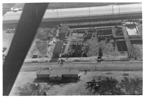 Jardin botanique de Montral (Archives) - H-1938-0015-d - Jardin Botanique de Montréal - Photographie aérienne - Septembre 1938 - Jardin de plantes vivaces
