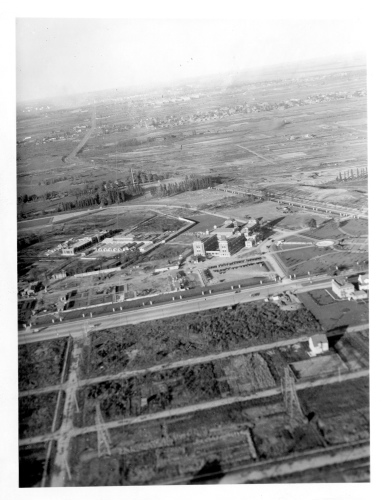 Jardin botanique de Montral (Archives) - H-1938-0048-a - Jardin botanique de Montréal - Photographie aérienne - 1938 - Vue générale
