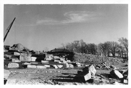 Archives du Jardin botanique de Montral - H-1938-0059-a - Jardin botanique de Montr?al ? Construction ? Septembre 1938 ? Jardin alpin - Pont