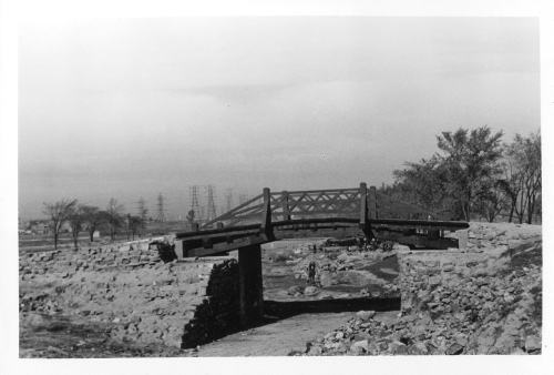 Jardin botanique de Montral (Archives) - H-1938-0059-c - Jardin botanique de Montr?al ? Construction ? Septembre 1938 ? Jardin alpin - Pont