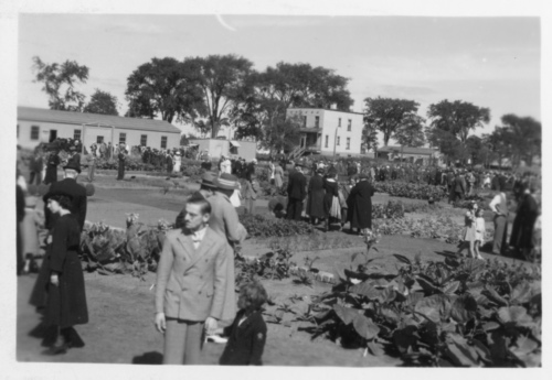 Jardin botanique de Montral (Archives) - H-1938-0082-d - Jardin botanique de Montréal - Jardin économique - Visiteurs dominicaux - 1938