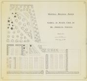 Plan d'un jardin amérindien dessiné par Henry Teuscher - Jardin botanique de Montréal (Archives) JBM002015-1946