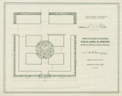 Plan du Jardin de monastère - Section du jardin des plantes médicinales