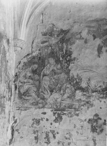 Collection Jacques Rousseau photo - c-3223-a-I-4679 -Mexique. Malinalco (Mexique). Fresques dans le clo?tre abandonn