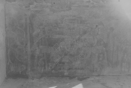 Collection Jacques Rousseau photo - c-3230-a-I-4693 -Mexique. Ruines de Teotihuacan (pr?s Mexico). Fresques pr?historiques.
