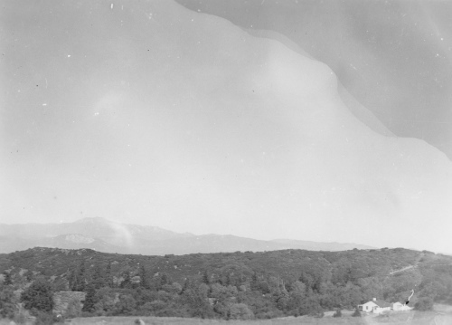 Collection Jacques Rousseau photo - c-3428-a-I-5124 -Californie, Mont-Palomar. Le paysage vu du sommet de l'observatoire.