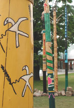 Totem poles. Photo: Michel Tremblay