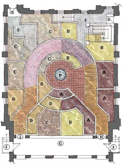 Courtyard of the Senses Map