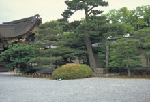 Fenêtres ouvertes sur le jardin du palais impérial de Kyôto. Photo : Claude Gagné