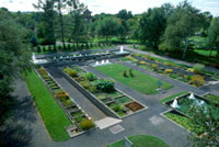 Vue a&eacute;rienne du Jardin aquatique du Jardin botanique de Montr&eacute;al / Photo Pierre Perrault