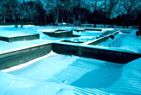 Le Jardin aquatique du Jardin botanique de Montr&eacute;al endormi sous la neige / Photo Jean-Pierre Bellemarre