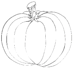 Citrouille � dessiner et d�corer. Clique et choisis d'imprimer