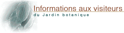 Informations aux visiteurs