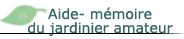 Aide m�moire du jardinier automne