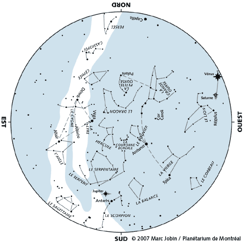 Carte du ciel de juin 2007